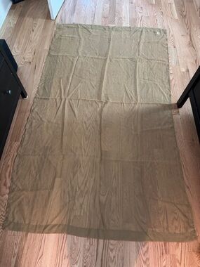 Stylemaster Lightweight Sheer Textured 84” Curtain Panel in Dark Gold EUC